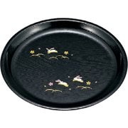 702529 [レンジトレー 丸 うさぎ桜 26cm 日本製 電子レンジ・食洗機可]