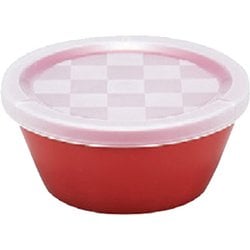 ノーラップ 丸小鉢 朱 320ml 日本製 電子レンジ・食洗機可 蓋付 706480