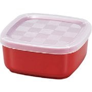 ノーラップ 角小鉢 朱 430ml 日本製 電子レンジ・食洗機可 蓋付 706503