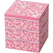 行楽三段重 桜うさぎ 日本製 15cm 722718