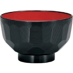 亀甲汁椀 黒 11cm 380ml 日本製 電子レンジ・食洗機可 732915