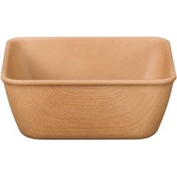 NH home 木目スクエアボウル M クリーンコート加工 ナチュラル 750ml 日本製 電子レンジ・食洗機可 794708