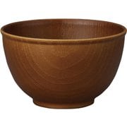 NH home 木目ボウル M クリーンコート加工 ブラウン 560ml 日本製 電子レンジ・食洗機可 794845