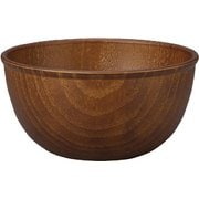 NH home 木目ボウル L クリーンコート加工 ブラウン 860ml 日本製 電子レンジ・食洗機可 794852