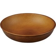 NH home 木目ラウンドプレート S クリーンコート加工 ブラウン 日本製 電子レンジ・食洗機可 794876
