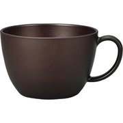 NH home 木目カップ クリーンコート加工 ダークブラウン 450ml 日本製 電子レンジ・食洗機可 795095