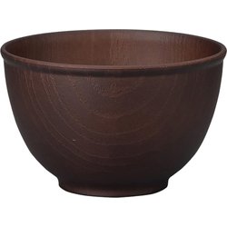 NH home 木目ボウル S クリーンコート加工 ダークブラウン 430ml 日本製 電子レンジ・食洗機可 795101