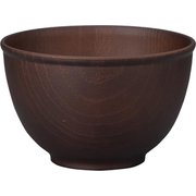 NH home 木目ボウル S クリーンコート加工 ダークブラウン 430ml 日本製 電子レンジ・食洗機可 795101