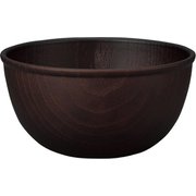 NH home 木目ボウル L クリーンコート加工 ダークブラウン 860ml 日本製 電子レンジ・食洗機可 795125