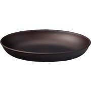 NH home 木目オーバルプレート クリーンコート加工 ダークブラウン 日本製 電子レンジ・食洗機可 795170