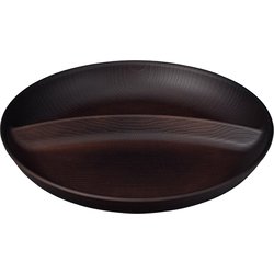 NH home 木目ワンプレート クリーンコート加工 ダークブラウン 日本製 電子レンジ・食洗機可 795200