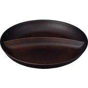 NH home 木目ワンプレート クリーンコート加工 ダークブラウン 日本製 電子レンジ・食洗機可 795200