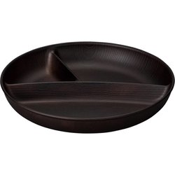 NH home 木目ワンプレートBIG クリーンコート加工 ダークブラウン 日本製 電子レンジ・食洗機可 795224