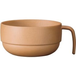 NH home 木目スタッキングボウル クリーンコート加工 ナチュラル 400ml 日本製 電子レンジ・食洗機可 795682