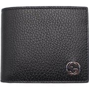 GUCCI 610466/CAO2N/1040 2つ折り財布 BLK&BLU
