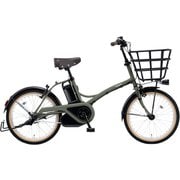 電動アシスト自転車 グリッター 20インチ 内装3段変速 12Ah マットオリーブ BE-FGL032G