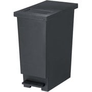 スウィッシュ 小窓付スリムペダル30 ゴミ箱 30リットル プッシュタイプ ペダル式 チャコールブラック 日本製