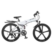 SWIFT HORSE 2 26インチ 折り畳み電動アシスト自転車 マウンテンバイク マウンテンバイク 変速方式:Shimanoインデックスシステム後7段 パールホワイト 26LH3610LJ