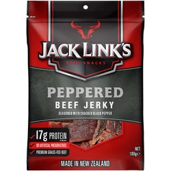 ジャックリンクス ビーフジャーキーペッパー 100g