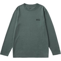 オーガニックコットン長袖Tシャツ メンズ カットソー カーキ XLサイズ 33310571