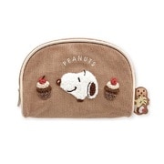SPCQ-413 PEANUTS ラウンドポーチ サガラパイピング スヌーピー カップケーキ