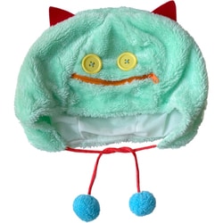 192 HW ハロウィン ふわもこ帽子 ブルーモンスター [パーティーグッズ]