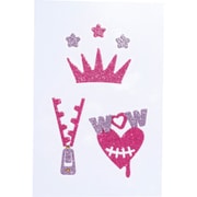 212 HW ハロウィン フェイスシール リトルグリッター（7） Crown Heart [パーティーグッズ]