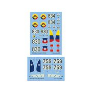 PSO3144035 1/144 F-47D チリ・コロンビア デカール 2機分入 [プラモデル用品]
