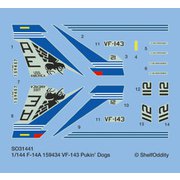 PSO3144001 1/144 F-14A トムキャット VF-143“ピューキンドッグス” デカール [プラモデル用品]