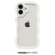 661-0537-056560 [iPhone 16用 ULTRA FINE Wavy Frame ケース ホワイト]