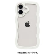 661-0537-056560 [iPhone 16用 ULTRA FINE Wavy Frame ケース ホワイト]