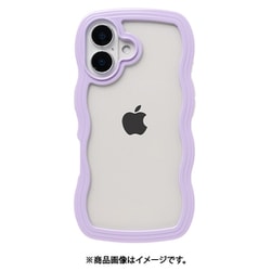 661-0537-056614 [iPhone 16用 ULTRA FINE Wavy Frame ケース ラベンダー]