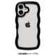 661-0537-056621 [iPhone 16用 ULTRA FINE Wavy Frame ケース ブラック]