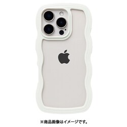 661-0537-056638 [iPhone 16 Pro用 ULTRA FINE Wavy Frame ケース ホワイト]
