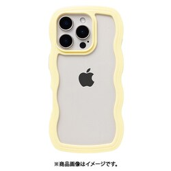 661-0537-056645 [iPhone 16 Pro用 ULTRA FINE Wavy Frame ケース イエロー]