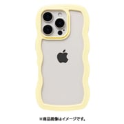 661-0537-056645 [iPhone 16 Pro用 ULTRA FINE Wavy Frame ケース イエロー]