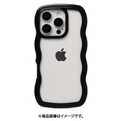661-0537-056690 [iPhone 16 Pro用 ULTRA FINE Wavy Frame ケース ブラック]