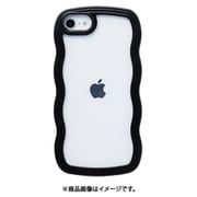 661-056454 [iPhone SE（第3世代）用 U-FINE Wavyケース BK]