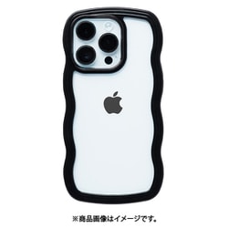 661-056485 [iPhone 14 Pro用 U-FINE Wavyケース BK]