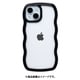661-056492 [iPhone 15/14/13用 U-FINE Wavyケース BK]