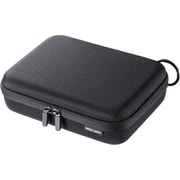 ガジェットポーチ トラベルポーチ セミハード 充電器 モバイル機器 PC周辺機器収納 収納 ケーブル収納 小物整理 耐衝撃 フルオープン 仕切り W220×D170×H65mm IN-HDAD4BK