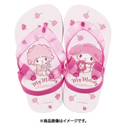 SDBE18 [ビーチサンダル 18cm マイメロディ/フラワーアート]