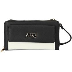 お財布ショルダー 4837.ブラック/ホワイト Rapport