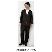 M-Lサイズ ブラック タカ撥水 メンズ ノーカラーセットアップ
