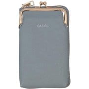スマホショルダー ブルーグレー スマホショルダーバッグ