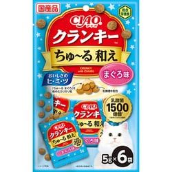 CIAO クランキーちゅーる和え 乳酸菌入り まぐろ味 5g×6P