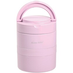 連結式ランチジャー 700ml ステンレス製 ホームレーベル オーキッド DC-6009