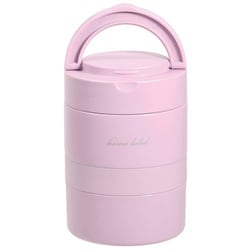 連結式ランチジャー 480ml ステンレス製 ホームレーベル オーキッド DC-6012