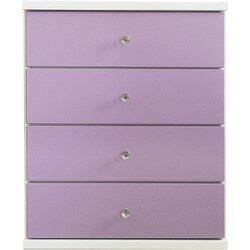 チェスト キャンディ 幅60cm 4段タイプ パープル 342110