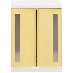 ペット用仏壇 メモリアルボックス LEDライト付き イエロー 354365